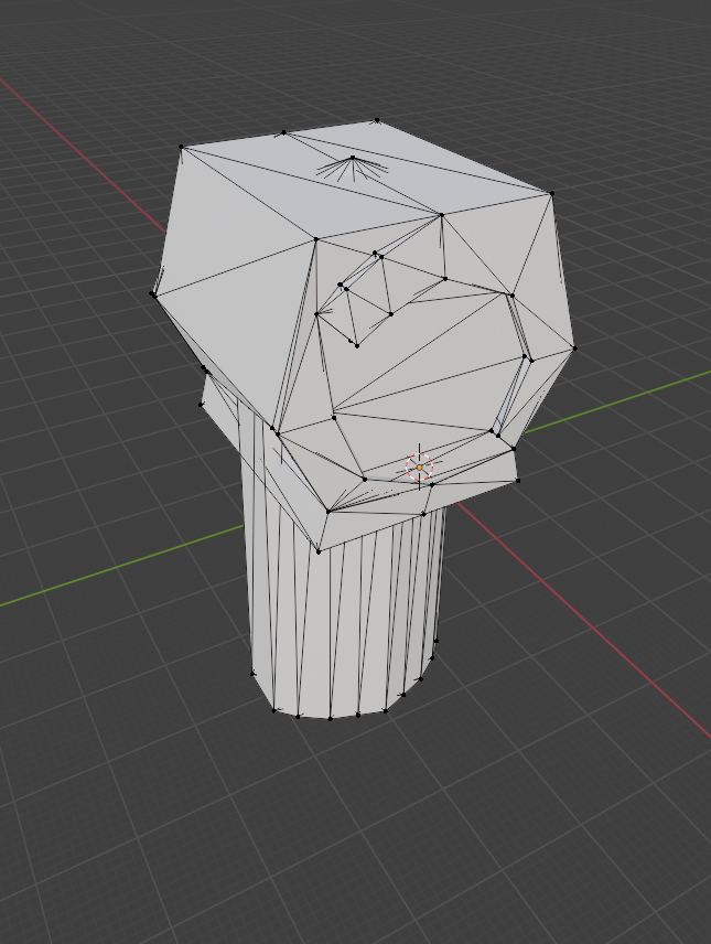LLaMA-Mesh generated hammer mesh